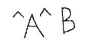 ＾A＾B