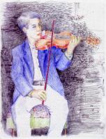 Violinを奏でる人