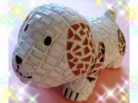 mosaic dog