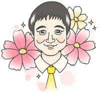 マツカマキ様が書いてくださった熊崎吉記の似顔絵