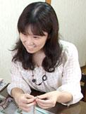名古屋・岡本恵子のかぎ針で編むビーズジュエリーと編み物レッスン