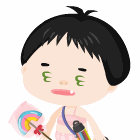おっぽこぽー(￣⊿￣)→(。-_-。)→(´・_・`)