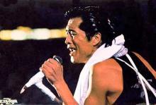 矢沢永吉 ☆ 革ジャン（ブルースカイモデル） 革ジャンペイント エアブラシ 矢沢永吉 1989 STAND UP Zs