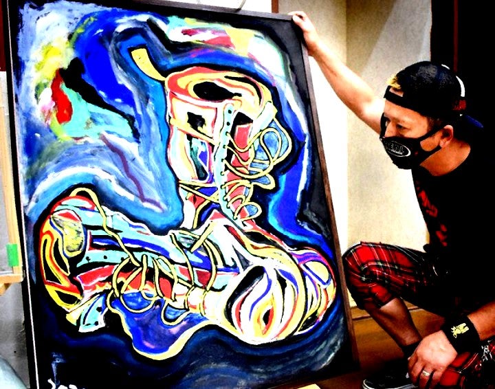 絵画　ロック　三原俊弘 作品 絵画 ロック 三原俊弘 作品