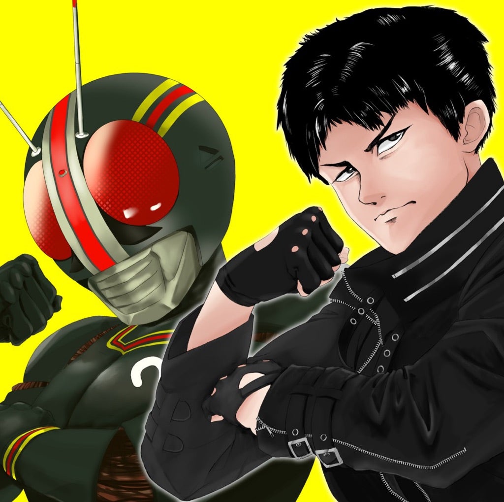 仮面ライダーBLACK RX 墨絵アートデスクマット 仮面ライダーストア على X: 