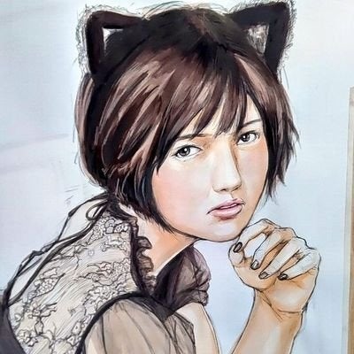 油彩画　宮沢りえ風美人　人物画　Ｆ8号 油彩画宮沢りえ風美人人物画F8号