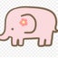 ピンクのゾウのサムネイル